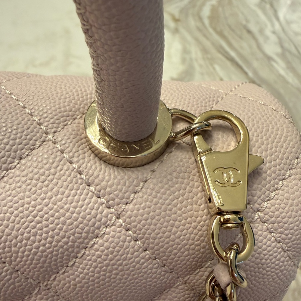 Chanel Mini Coco Handle in Light Lilac with Champagne Hardware - Picture 5 of 9